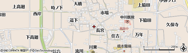 京都府亀岡市馬路町（長宮）周辺の地図