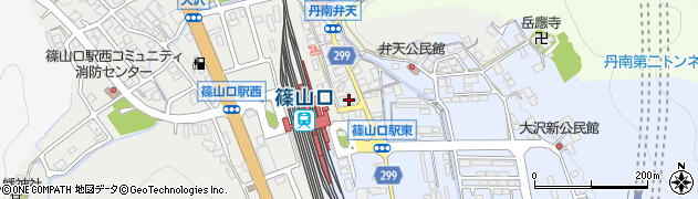 篠山口駅観光案内所周辺の地図