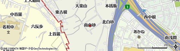 愛知県名古屋市緑区大高町南白砂周辺の地図