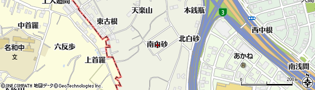 愛知県名古屋市緑区大高町（南白砂）周辺の地図