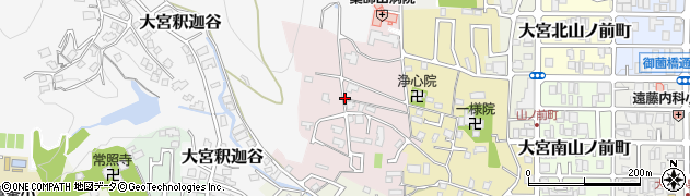 京都府京都市北区大宮薬師山西町周辺の地図