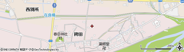 三重県桑名市稗田周辺の地図