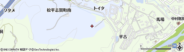 愛知県豊田市松平志賀町（トイタ）周辺の地図
