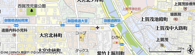 京都府京都市北区大宮上ノ岸町1周辺の地図