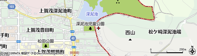 京都府京都市左京区松ケ崎西山20周辺の地図