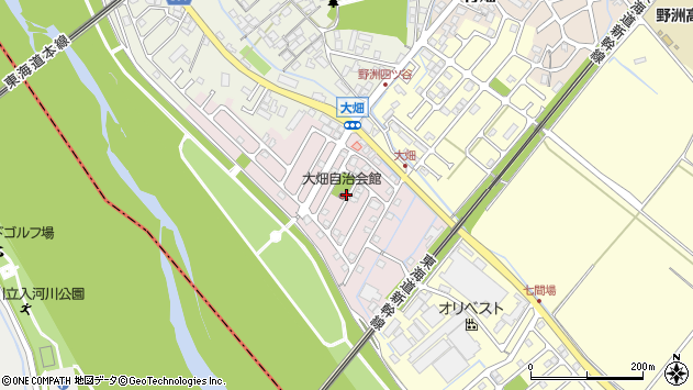 〒520-2343 滋賀県野洲市大畑の地図