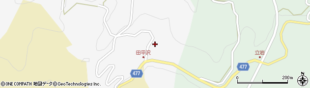 愛知県豊田市田平沢町（薮下）周辺の地図
