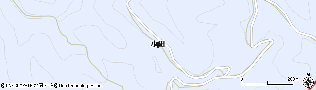 愛知県東栄町（北設楽郡）三輪（小田）周辺の地図
