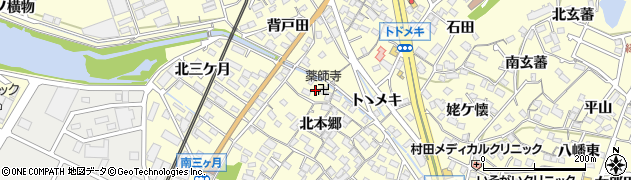 愛知県東海市名和町周辺の地図
