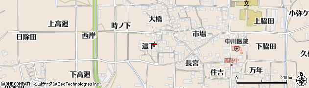 京都府亀岡市馬路町這下周辺の地図