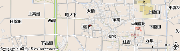 京都府亀岡市馬路町（這下）周辺の地図