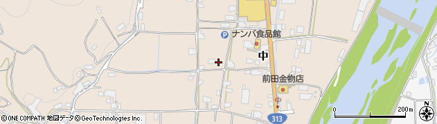 岡山県真庭市中周辺の地図
