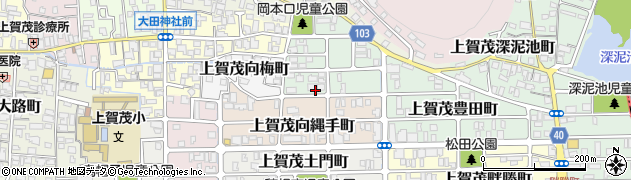 京都府京都市北区上賀茂岡本口町44周辺の地図