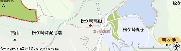 京都府京都市左京区松ケ崎狐坂周辺の地図