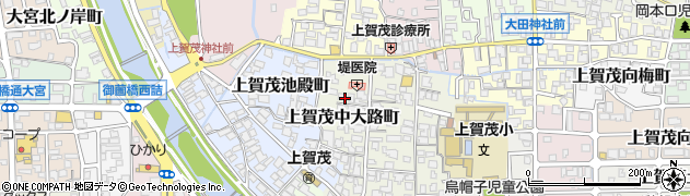 京都府京都市北区上賀茂中大路町周辺の地図