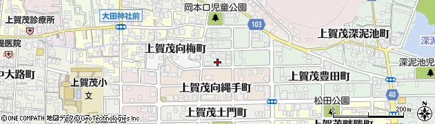 京都府京都市北区上賀茂岡本口町45周辺の地図