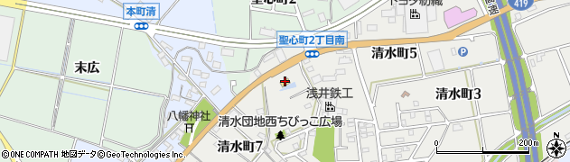 ファミリーマート豊田清水町店周辺の地図