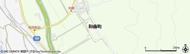 滋賀県東近江市和南町周辺の地図