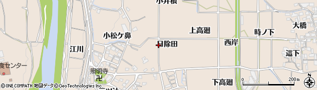 京都府亀岡市馬路町（日除田）周辺の地図