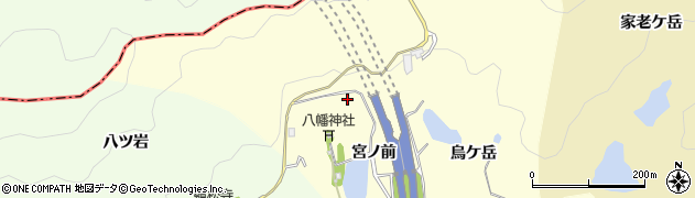 京都府亀岡市千代川町拝田（甲岩）周辺の地図