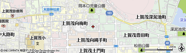 京都府京都市北区上賀茂岡本口町38周辺の地図