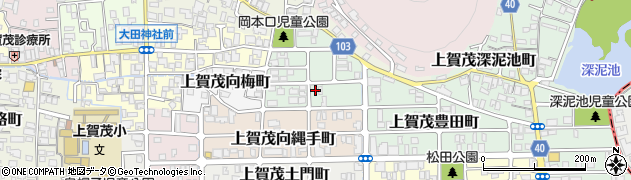 京都府京都市北区上賀茂岡本口町72周辺の地図