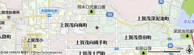 京都府京都市北区上賀茂岡本口町39周辺の地図