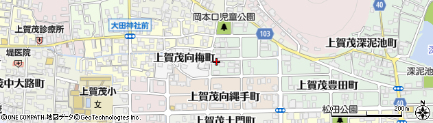 京都府京都市北区上賀茂岡本口町36周辺の地図