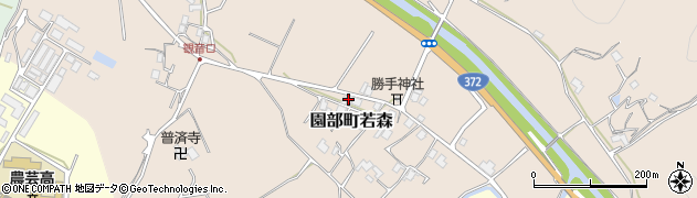 京都府南丹市園部町若森（久保田）周辺の地図