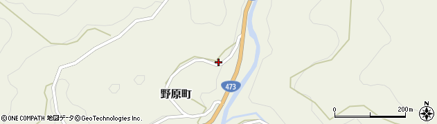 愛知県豊田市野原町空貝津周辺の地図