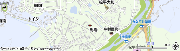 愛知県豊田市岩倉町（馬場）周辺の地図