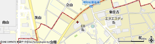 愛知県豊田市堤町（西住吉）周辺の地図