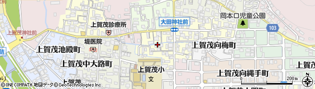 京都府京都市北区上賀茂竹ケ鼻町周辺の地図