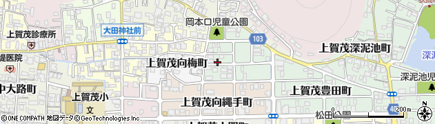 京都府京都市北区上賀茂岡本口町32周辺の地図