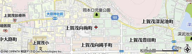 京都府京都市北区上賀茂岡本口町34周辺の地図