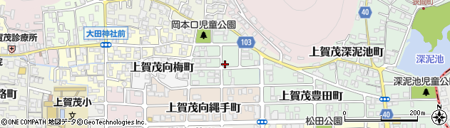 京都府京都市北区上賀茂岡本口町52周辺の地図