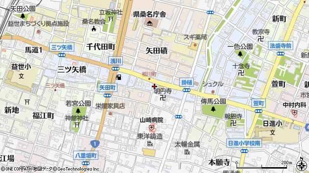〒511-0052 三重県桑名市相川町の地図