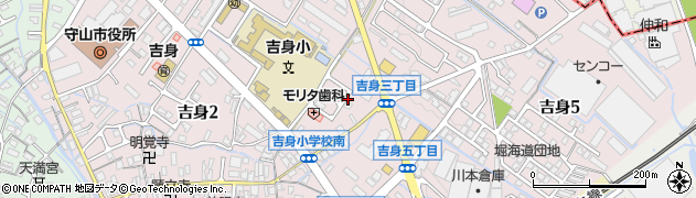 滋賀県守山市吉身周辺の地図
