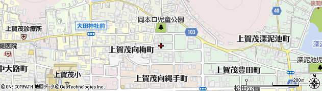 京都府京都市北区上賀茂岡本口町25周辺の地図