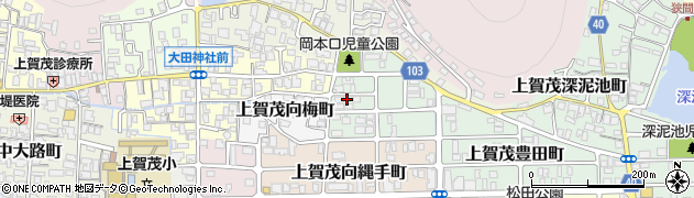 京都府京都市北区上賀茂岡本口町24周辺の地図