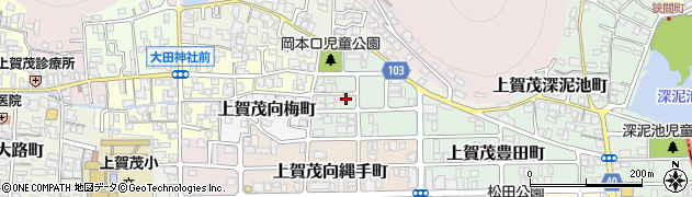 京都府京都市北区上賀茂岡本口町29周辺の地図