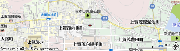 京都府京都市北区上賀茂岡本口町28周辺の地図