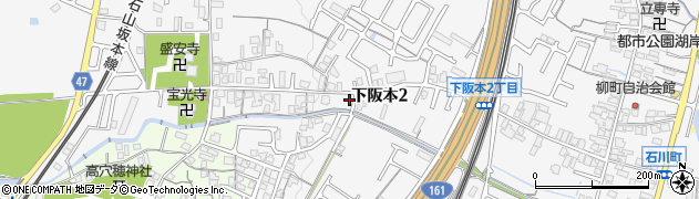滋賀県大津市下阪本2丁目周辺の地図