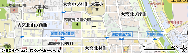 京都府京都市北区大宮東総門口町周辺の地図