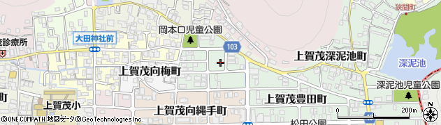 京都府京都市北区上賀茂岡本口町50周辺の地図