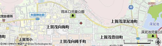 京都府京都市北区上賀茂岡本口町周辺の地図