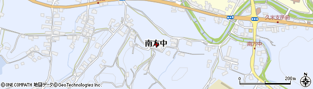 岡山県津山市南方中周辺の地図