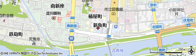 岡山県津山市新魚町9周辺の地図