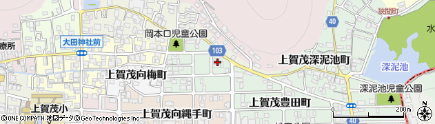 京都府京都市北区上賀茂岡本口町71周辺の地図