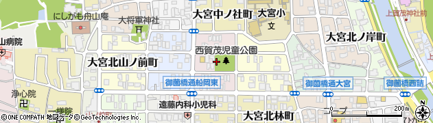 京都府京都市北区大宮中総門口町周辺の地図
